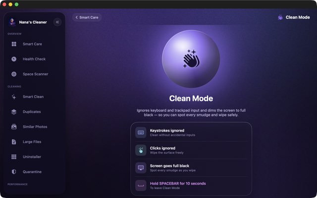 Clean Mode