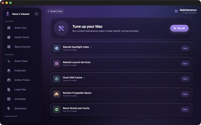 Maintenance